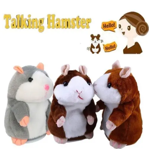 

2019 Brean new Children Christmas Gifts Talking Hamster Cute Plush Toys Speak Sound Record Toy
