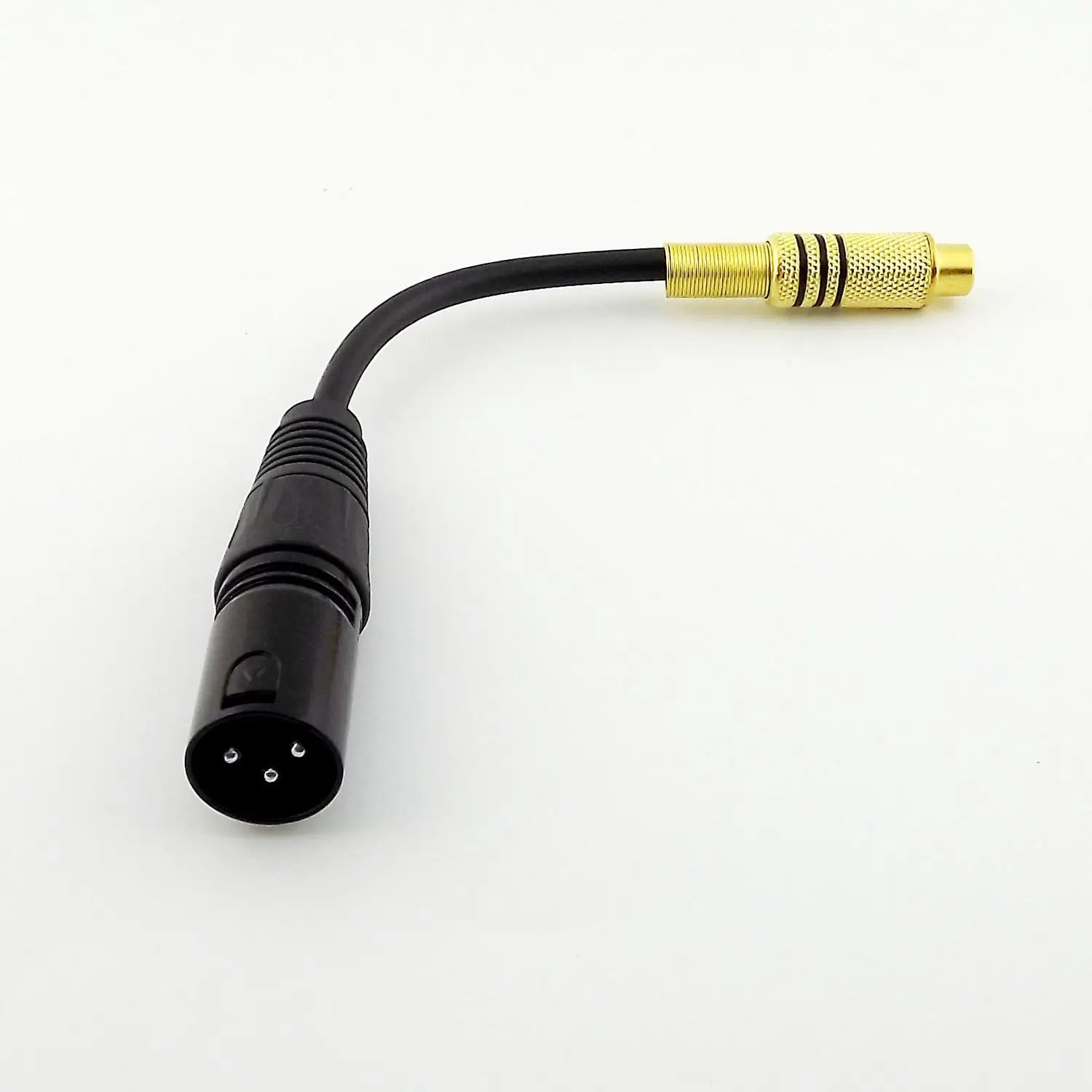 HOT 3Pin XLR Female to single phono RCA коаксиальный экранированный кабель позолоченный 15 см| |