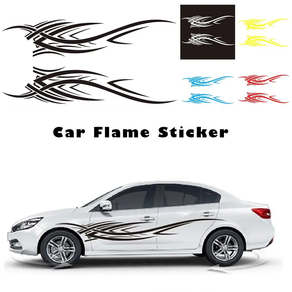 Автомобильные наклейки огненные украшения универсальные модные