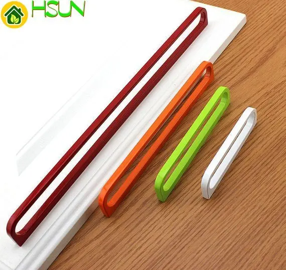 Современные ручки для шкафов 3,66 дюйма, 5 дюймов, 7,55 дюйма, 12,6 дюйма, красные и белые ручки для дверей, ручки для выдвижных ящиков, ручка для кух...
