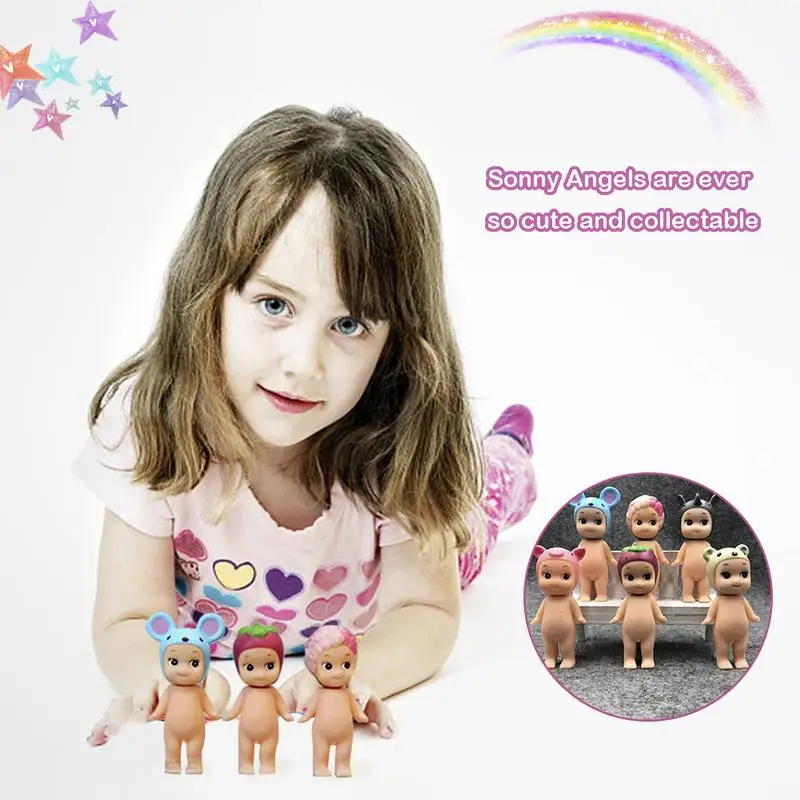 6 шт./компл. Сонни Ангел Мини рисунок животных серии коллекционные Kawaii кукла 3