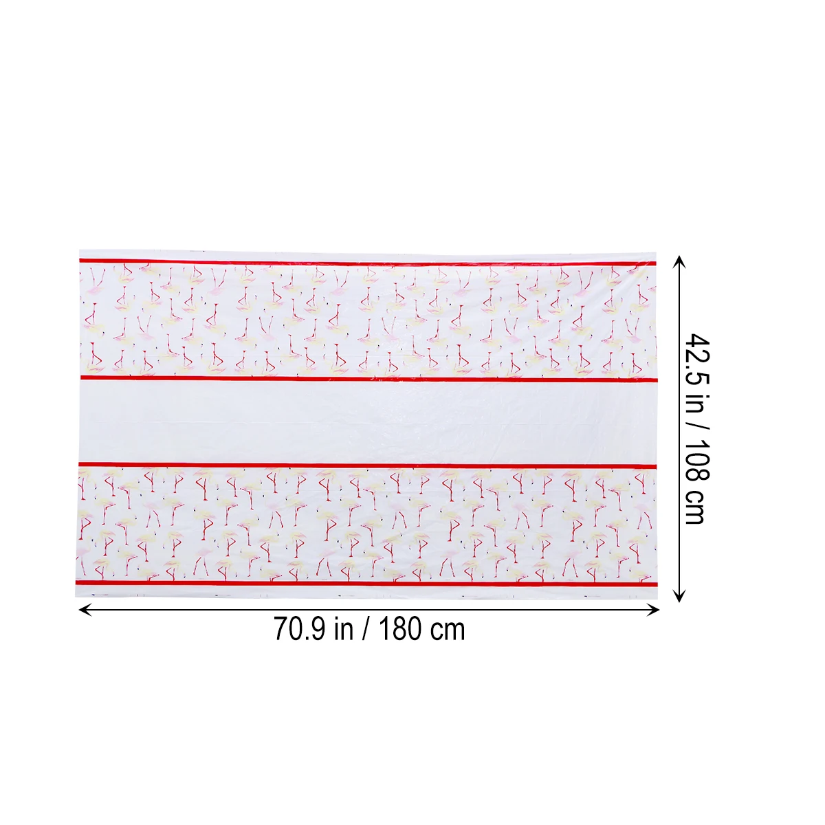 2 шт Скатерть прямоугольная пластиковая одноразовая Крышка для стола с Фламинго