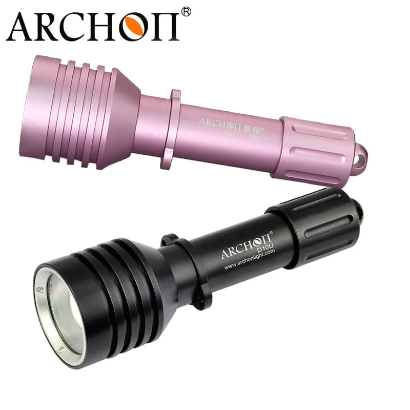 Archon алюминиевый розовый D10U 6 68 градусов масштабируемый фонарь для дайвинга с