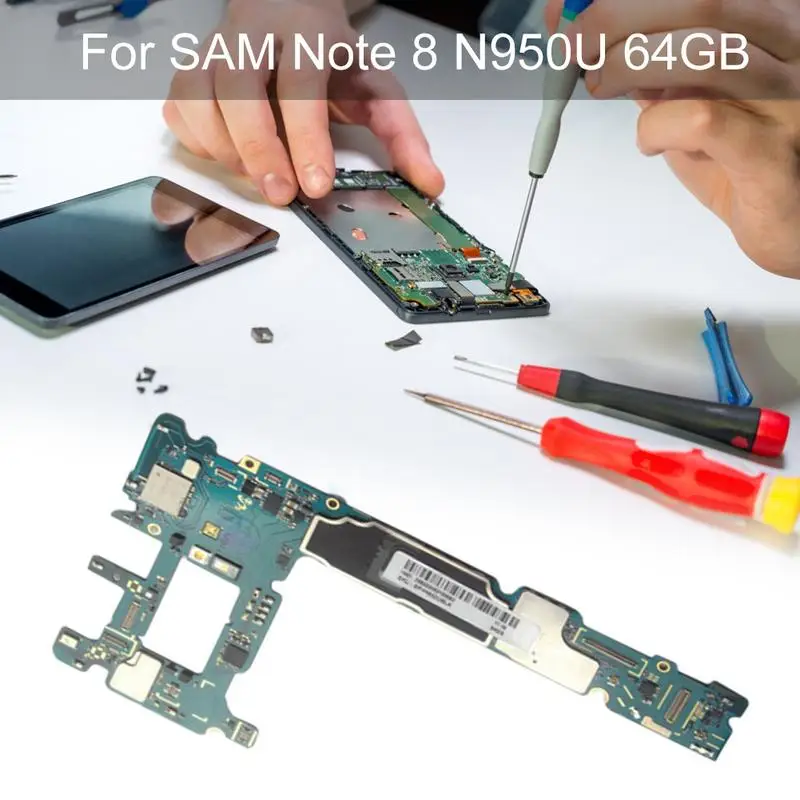 Основная материнская плата разблокированная для мобильного телефона samsung Note 8 SM