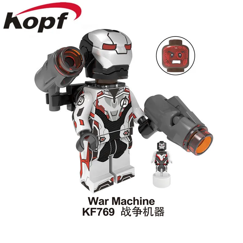 KF7076 10 шт./компл. мой герой конец игры космический костюм Железный Человек