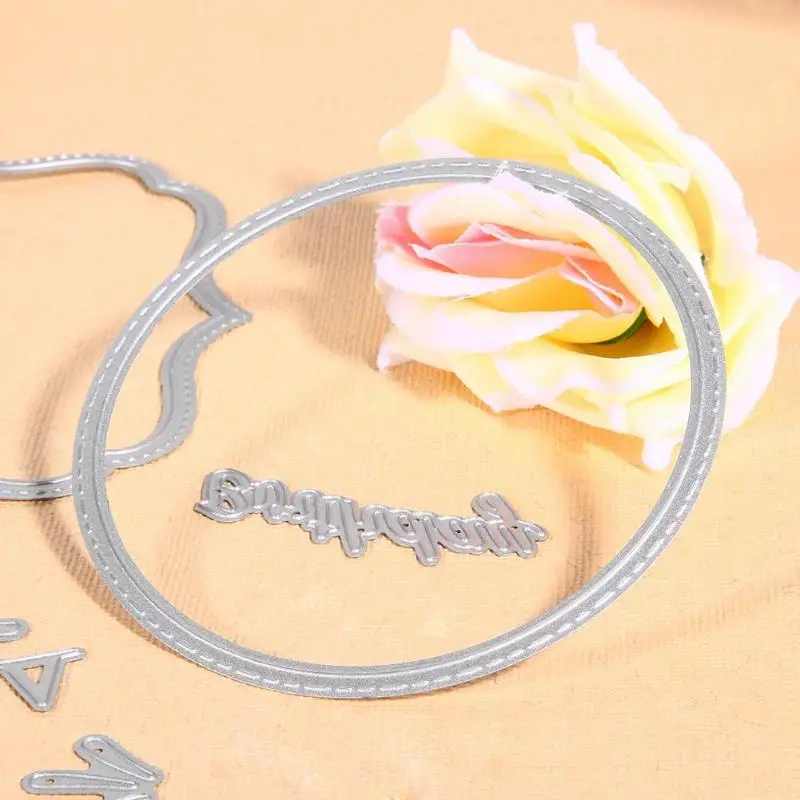 7 шт. DIY с днем рождения металлические режущие штампы Скрапбукинг/фотоальбом