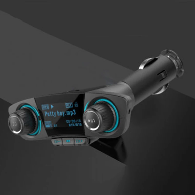 Черная Автомобильная Зажигалка 130*100*35 мм Bluetooth 4 0 fm передатчик mp3 плеер