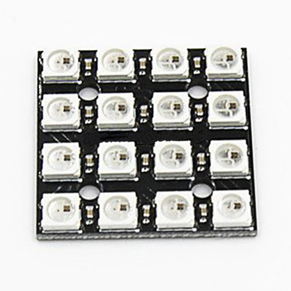 Новый WS2812B 16-разрядный 4*4 полноцветный 5050 RGB Светодиодная лампа панель свет для