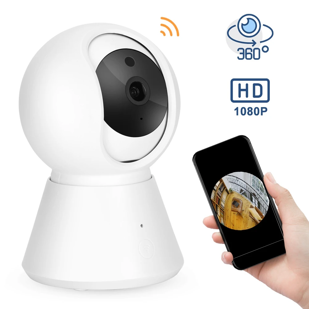1080P 360 градусов Беспроводная панорамная камера видеонаблюдения няня детский