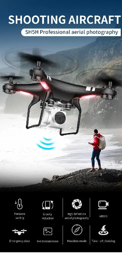 LeadingStar SH5 дрона с дистанционным управлением 2 4G 4CH 6-Axis Gyro 360 градусов Роллинг