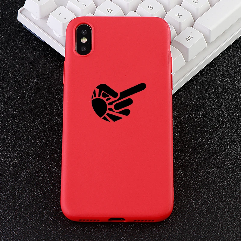 Cell Phone Cases for IPhone 6s 7 8 Pluls X XS MAX XR Case Funny Gesture Soft TPU Silicone Fitted Mobile Covers Accessories |