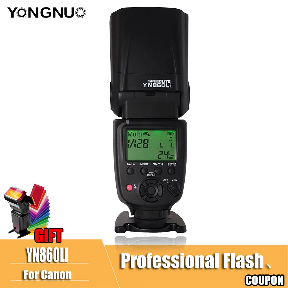 Yongnuo YN860Li Вспышка Speedlite как yn560iv обновленная версия вспышка для Canon Nikon Olympus Lumix Pentax
