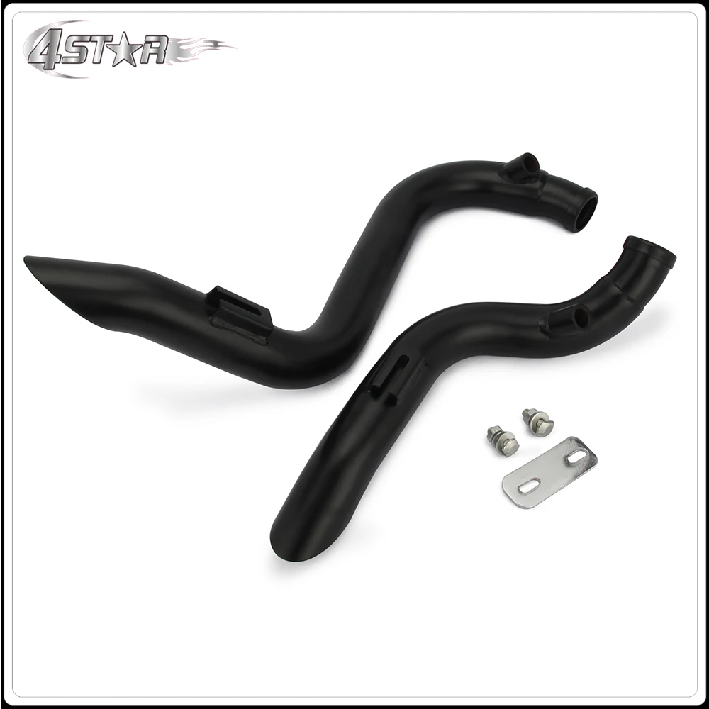 Motorbike Chrome Or Black Drag Exhausts Pipe For Harley Softail Touring Sportster Dyna FXD FXDWG Choppers Bobber Customs | Автомобили и