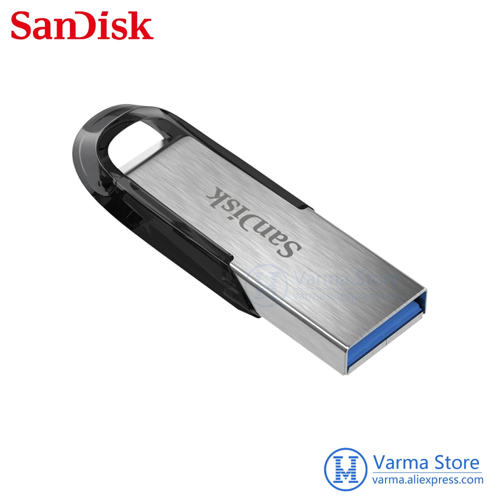 SanDisk 16 GB 32 ГБ 64 и 128 USB3.0U диск CZ73 серебро Скорость чтения 150 МБ/с. металлический