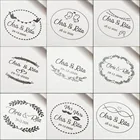 Индивидуальный штамп для свадебных приглашений на заказ, штамп для самостоятельного нанесения приглашений на конверт Свадебная Печать 40 колец