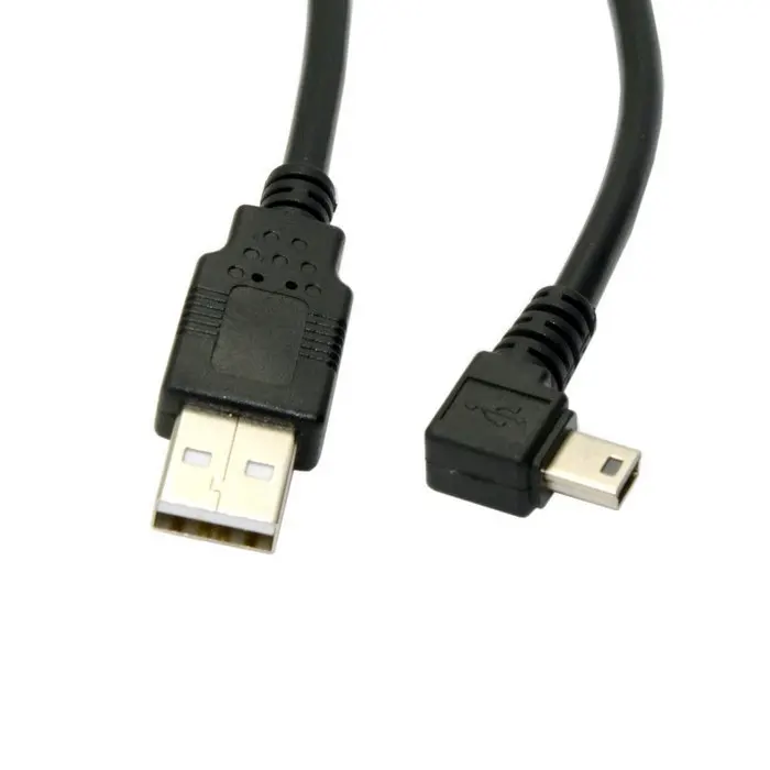 Chenyang USB 2 0 штекер к Мини Тип B 5-контактный левый Угловой 90 градусов кабель для