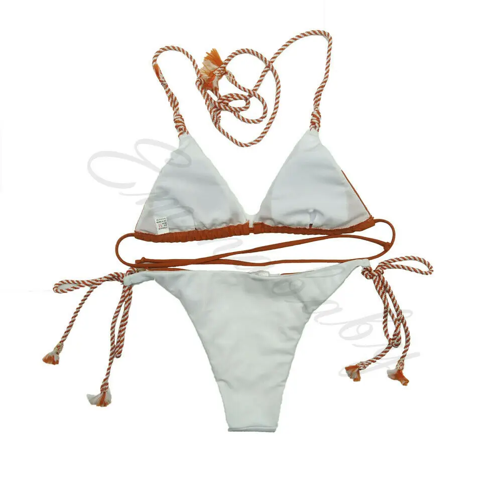 

Costumi da bagno donna Triangle Push-up Bra Bandage Bikini Set Swimuit