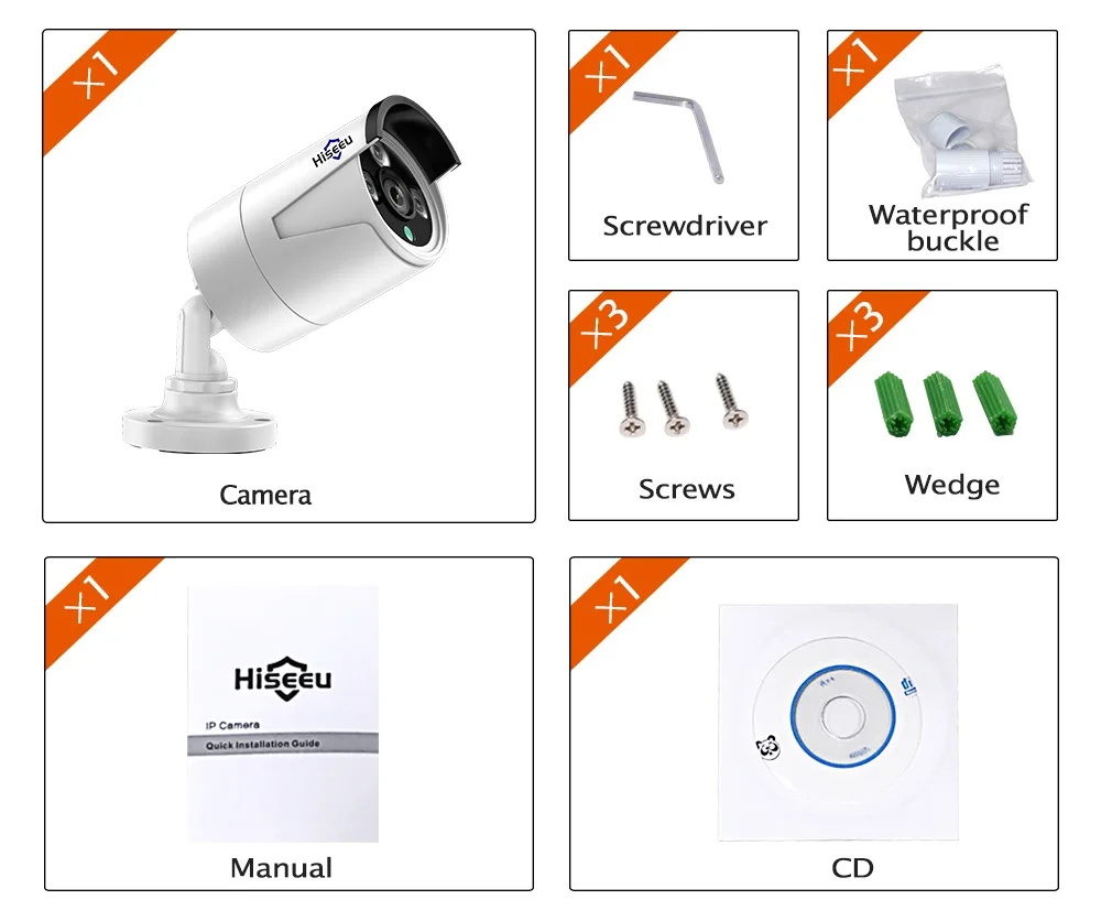 Hiseeu 1080 P ip камера 2.0MP 3 6 мм POE Мини пуля Водонепроницаемая наружная ИК детектор