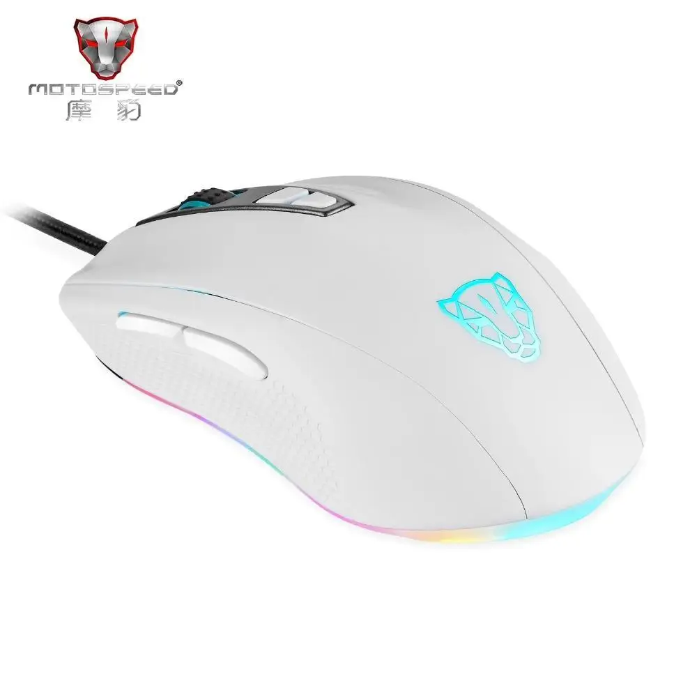 Официальные продажи Motospeed V60 5000 точек/дюйм Проводная игровая Мышь 7 Ключи Рато com FIO