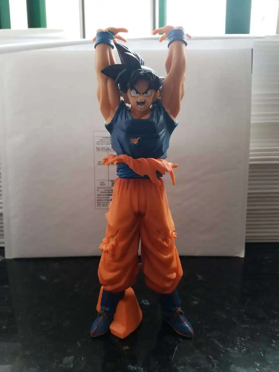 Аниме Dragon Ball Z 2 Stili 24 см Сон Гоку Супер Саян Genki dama Spirito Bomba коллекция фигурок из ПВХ