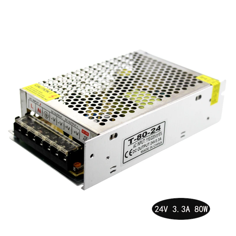 24 В источник питания 3.3a 80 Вт ac dc в импульсный трансформатор Светодиодный драйвер