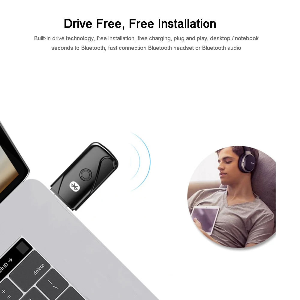 USB Bluetooth 4 2 передатчик беспроводной аудио Музыка гарнитура динамик