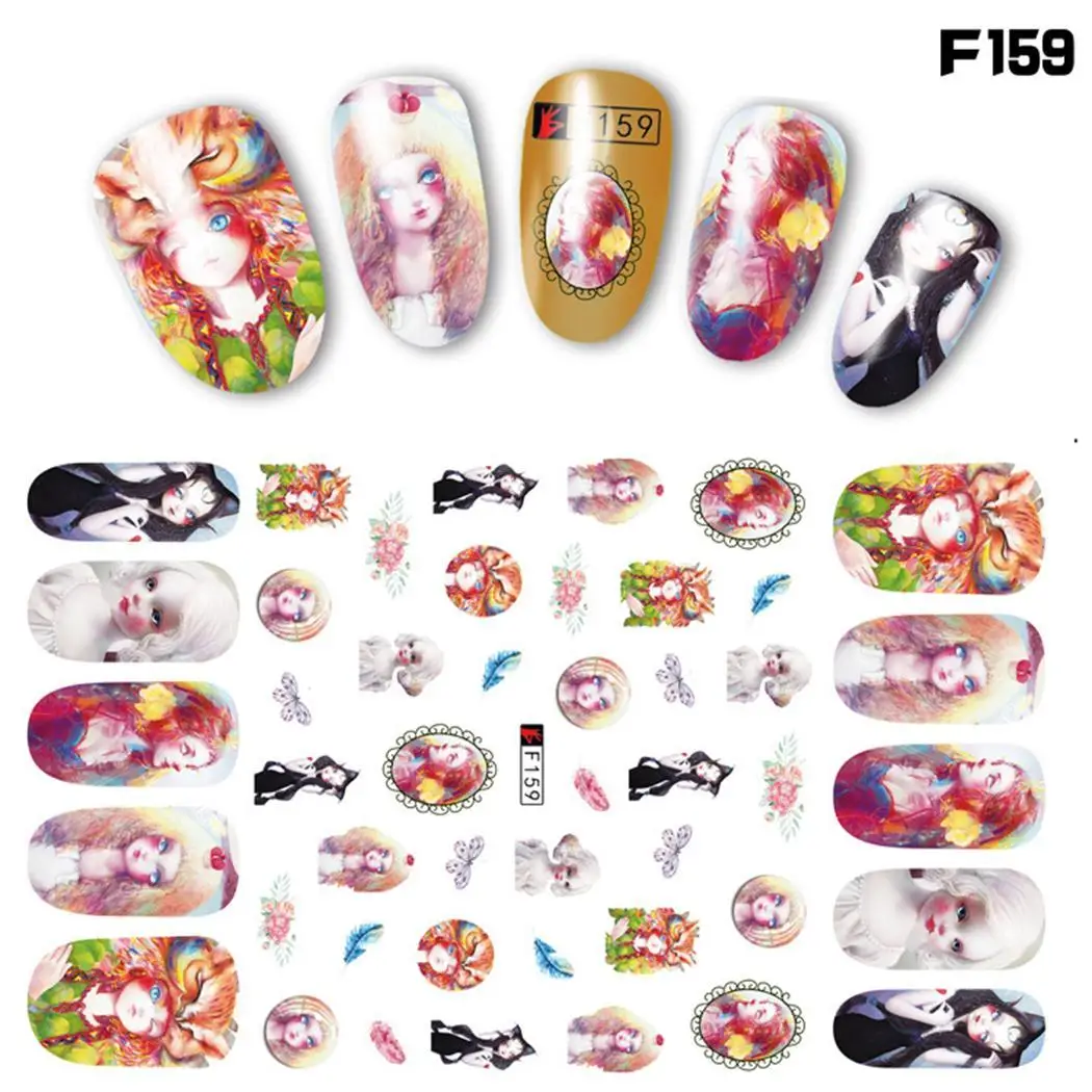 Ultrathin 3D Design Self-adhesive Waterproof Multi-Color Nail Characters Pcs Art Type1 Type2 Sticker | Красота и здоровье