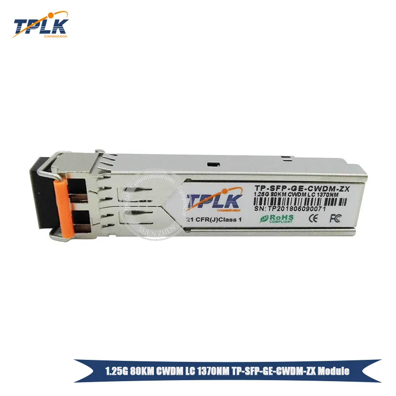 Горячая продажа 1 25G 80KM CWDM LC SFP модуль приемопередатчика длина волны 1310-1430NM
