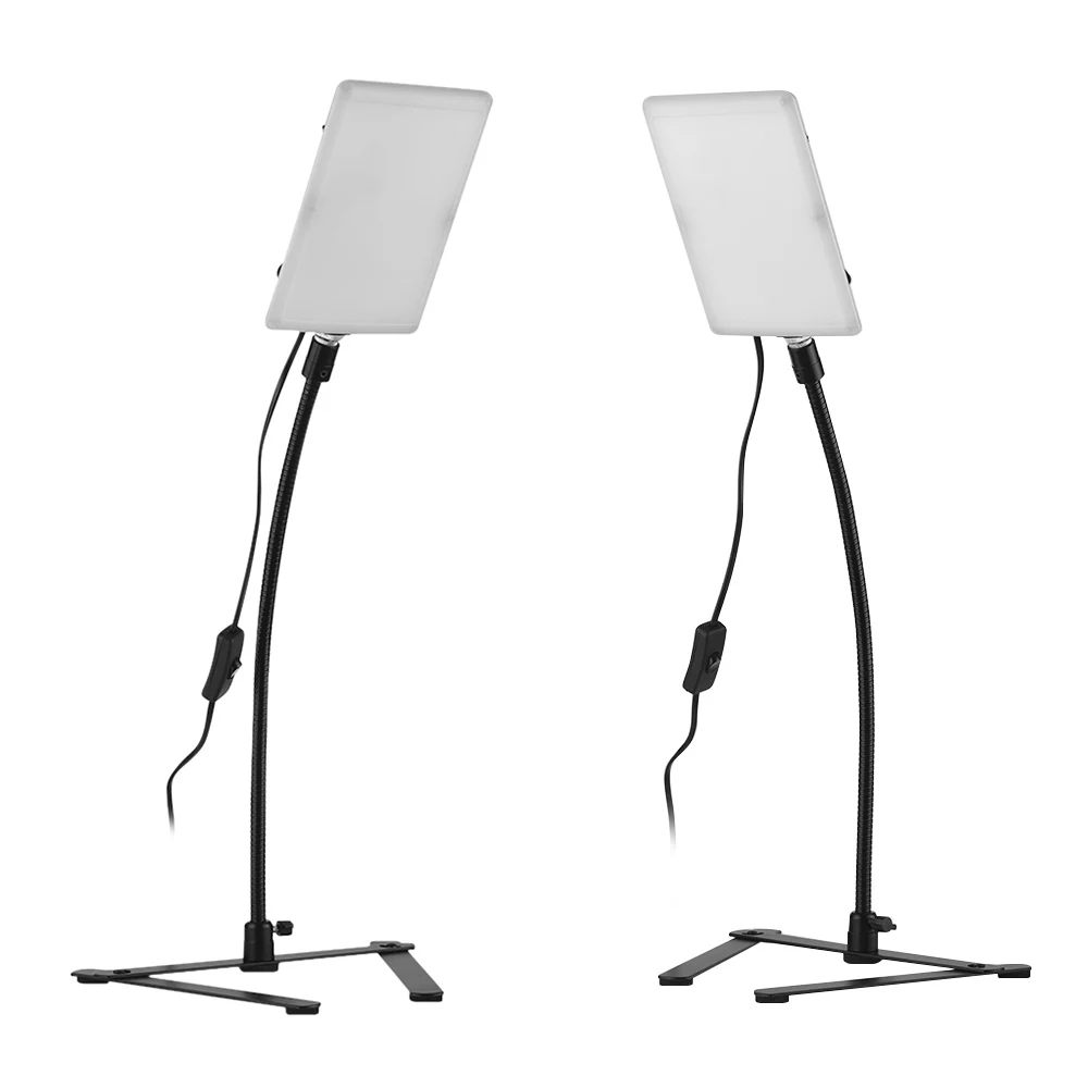 Andoer LED Video Light Kit Tabletop Rectangular Flexible Hose Base for Still Life Product Photography | Электроника