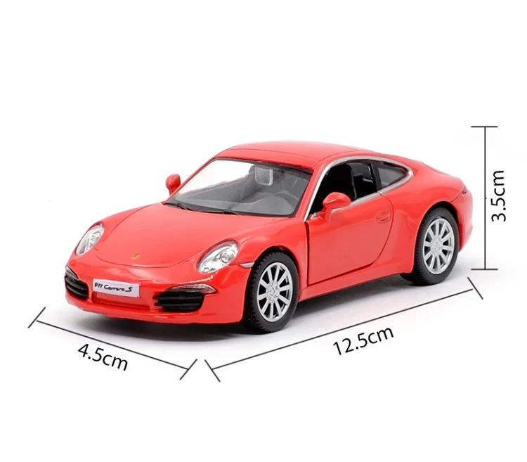 

High Simulation Exquisite Collection Toys: RMZ city Car Styling 911 Carrera S Supercar 1:36 Alloy Diecast Model Pull Back Cars