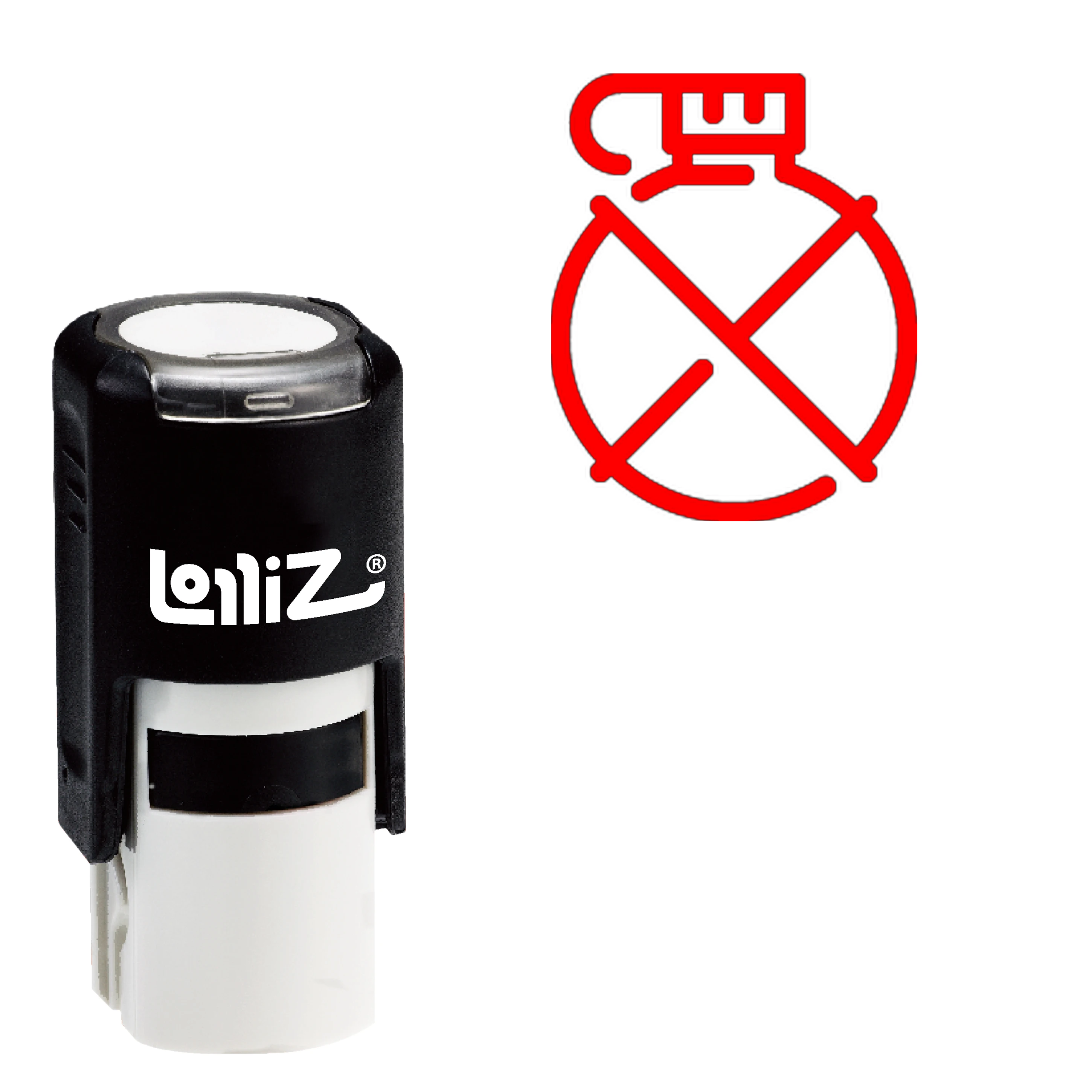

LolliZ Canteen Self-Inking резиновый штамп-Современная серия символов