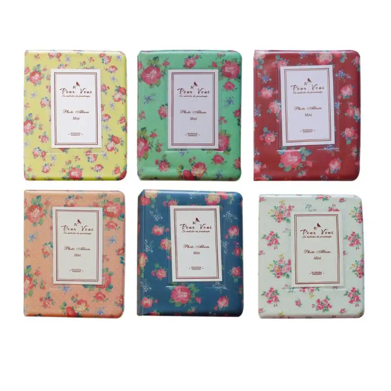 64 Pockets Photo Album for Mini Fuji Instax Polaroid Name Card Blooming Flower Pattern Cover Styles Great Design New | Дом и сад