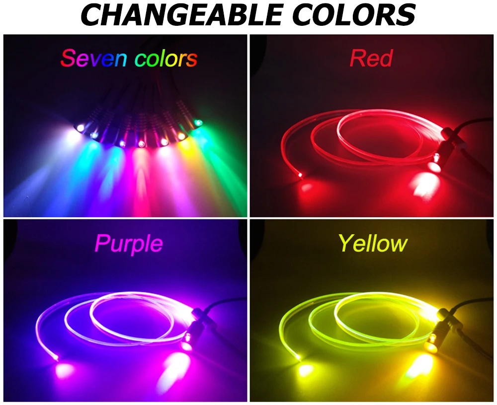 Звуковая активная RGB светодиодная Автомобильная интерьерная лампа Многоцветный