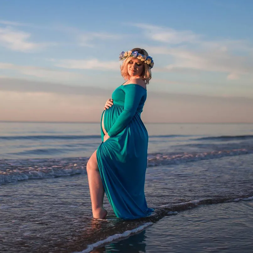 Новинка 2019 реквизит для фотосъемки семейная одежда платье-макси беременных