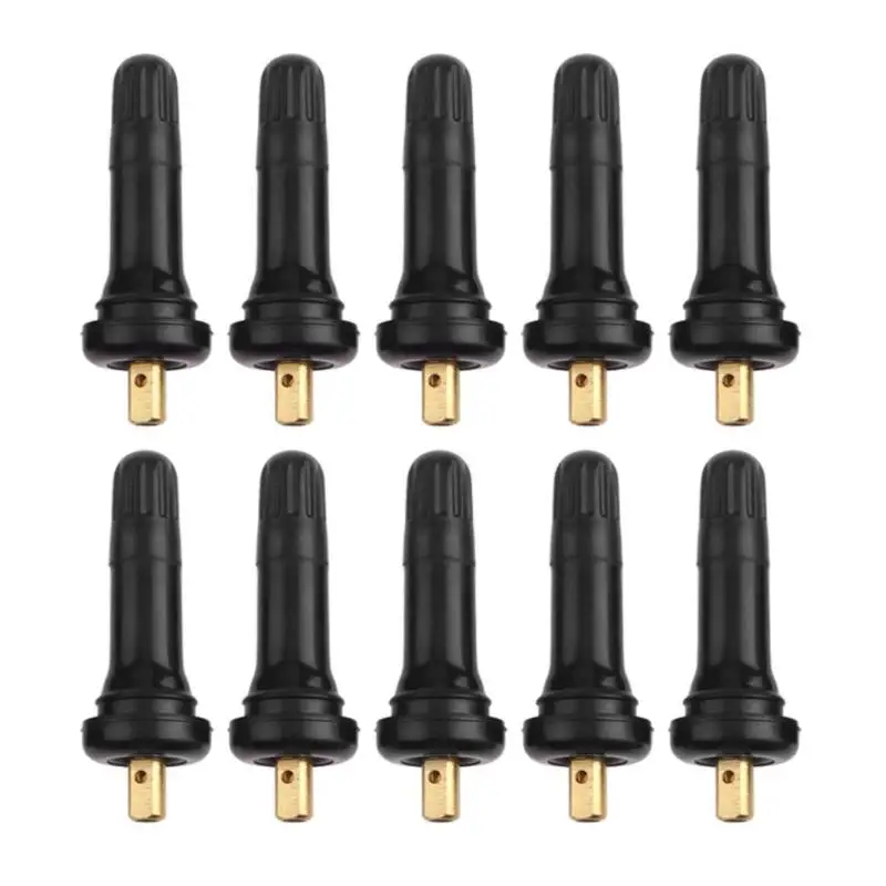 

10pcs Rubber Car Auto Valve Stems TPMS Tire Pressure Sensor Service Kit for Buick High Quality New Car Tire Sensor Plastic Metal