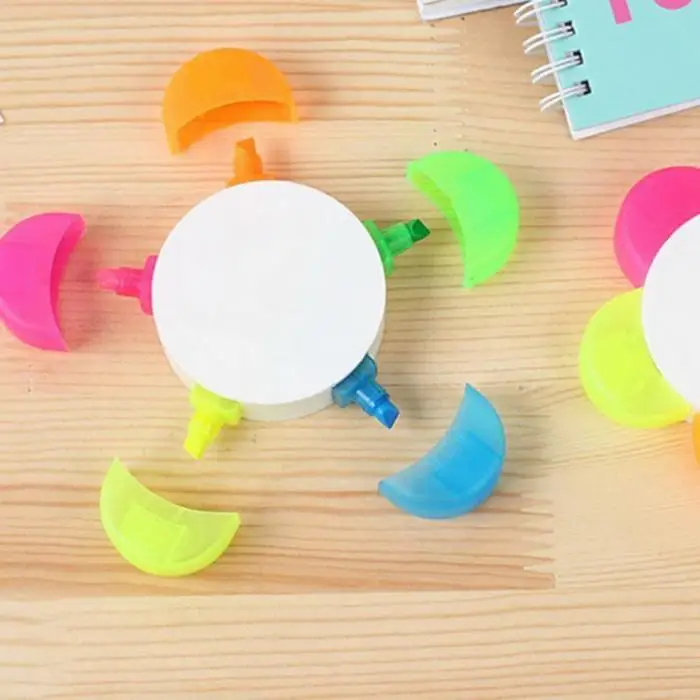 Цветок Форма Офис школа с острым резаком маркеры офис мульти ручки подарок