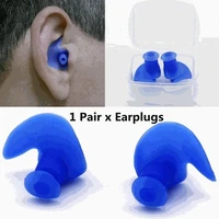 1 pair soft earplugs environmental silicone waterproof dust proof earplugs diving water sports swimming accessories earplugs