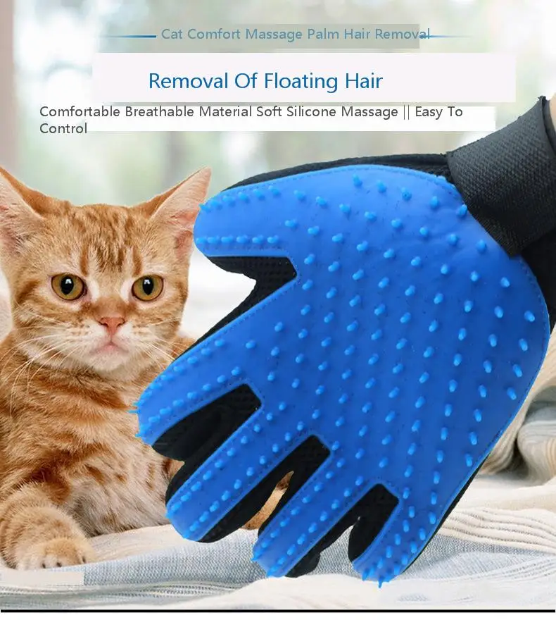 Kitty Clean Lu шерсть Домашние животные косметология Массажная перчатка силикагель