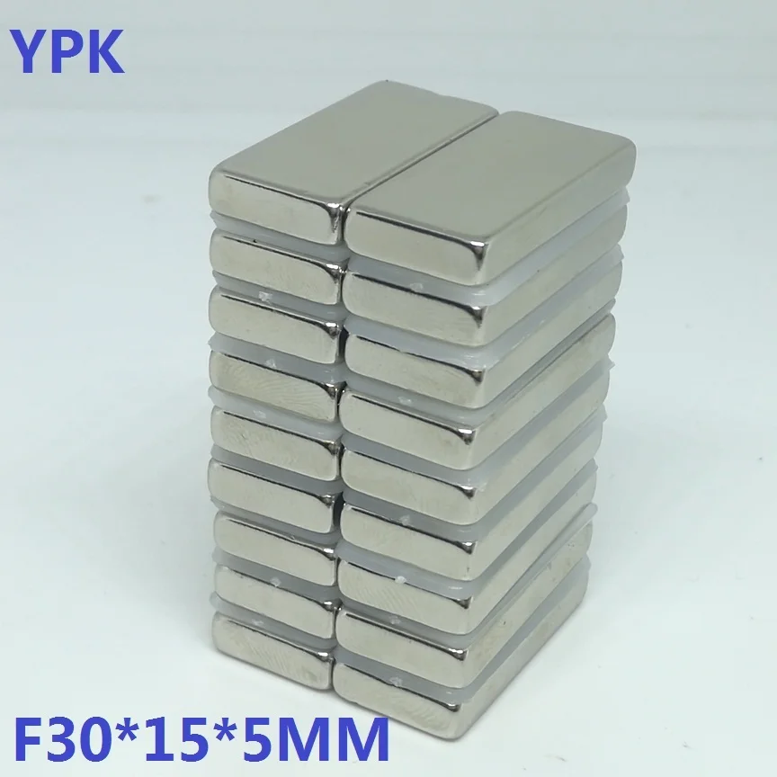 50 шт./лот N35 блок магнит 30X15X5 Неодимовый Магнит 30*15*5 Магниты NdFeB 30 x 15 5 |