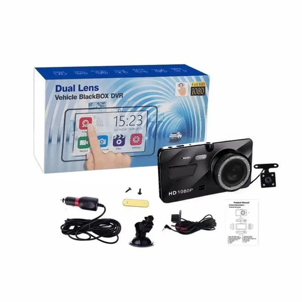 4 0 дюймовый видеорегистратор 1080P HD Автомобильная DVR камера авто 170 градусов
