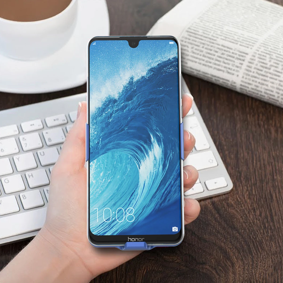 Для huawei Honor 8X Max 7500 мА/ч зарядное устройство чехол расширенный аккумулятор