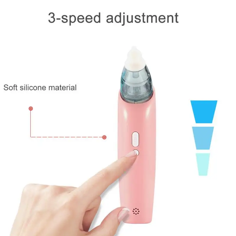 Детский носовой аспиратор Snot Sucker Baby Nose Cleaner электрическая всасывающая насадка