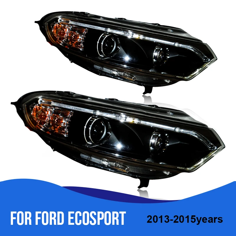ROADOT для Ford EcoSport фары в сборе HID светодиодный Грыжа лампа поддержка 2013 2014 2015