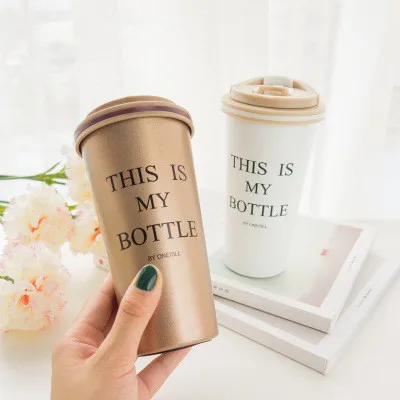 

Stainless Steel Thermos Coffee Mug Tumbler Straight Vacuum Flask Office Insulation Cup Car Travel Thermos Bottle Thermomug