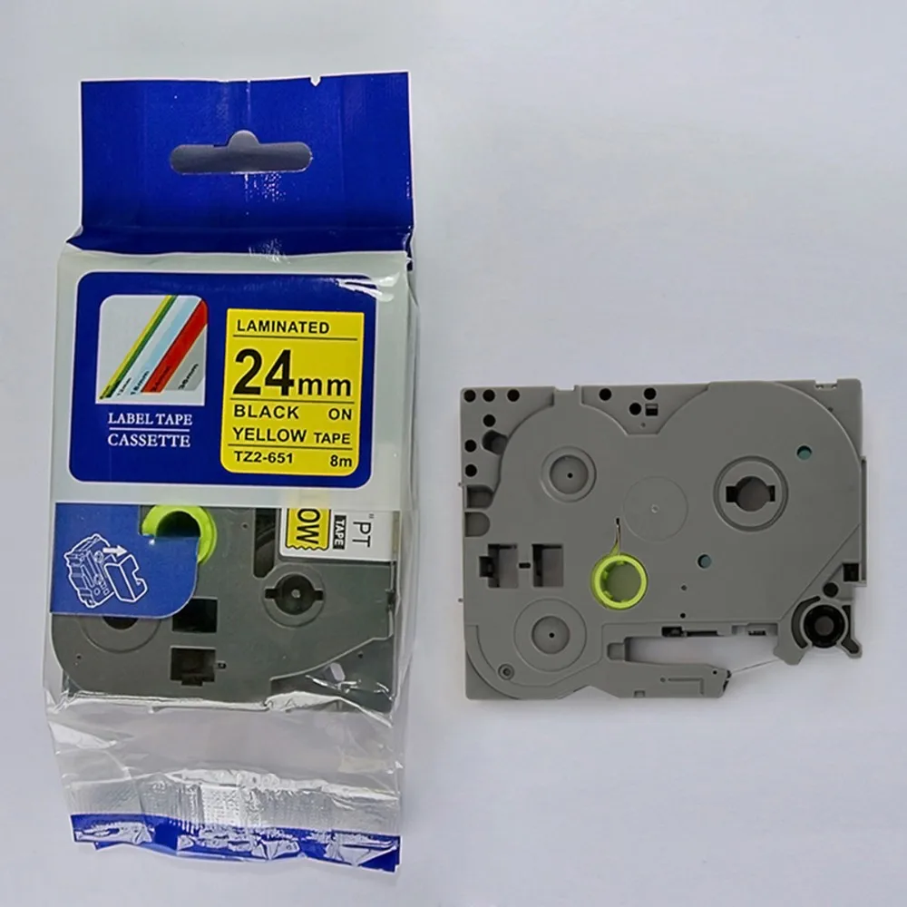 Высокое качество P touch 6PK Совместимость для brother label tape 24 мм tze 251 tze651 tze151 tze751 TZ451 TZE551 |
