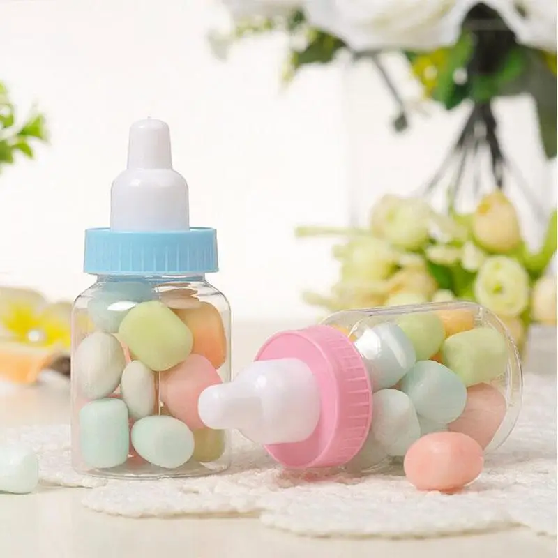 12 шт./компл. бутылка для конфет Baby Shower розовый девочек Синий Мальчик День рождения