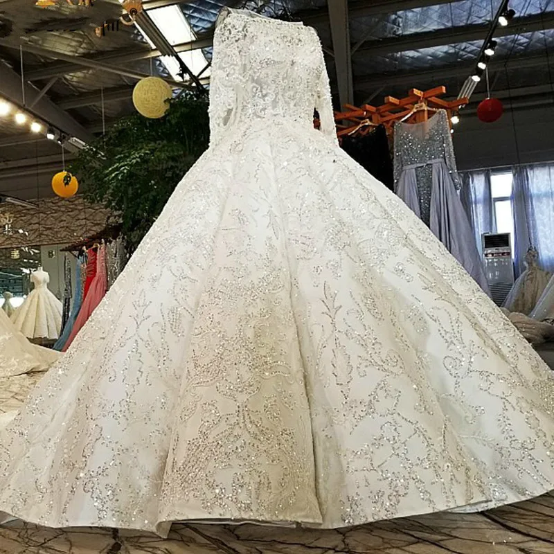 Роскошные блестящие сексуальные свадебные платья со стразами и блестками 2018