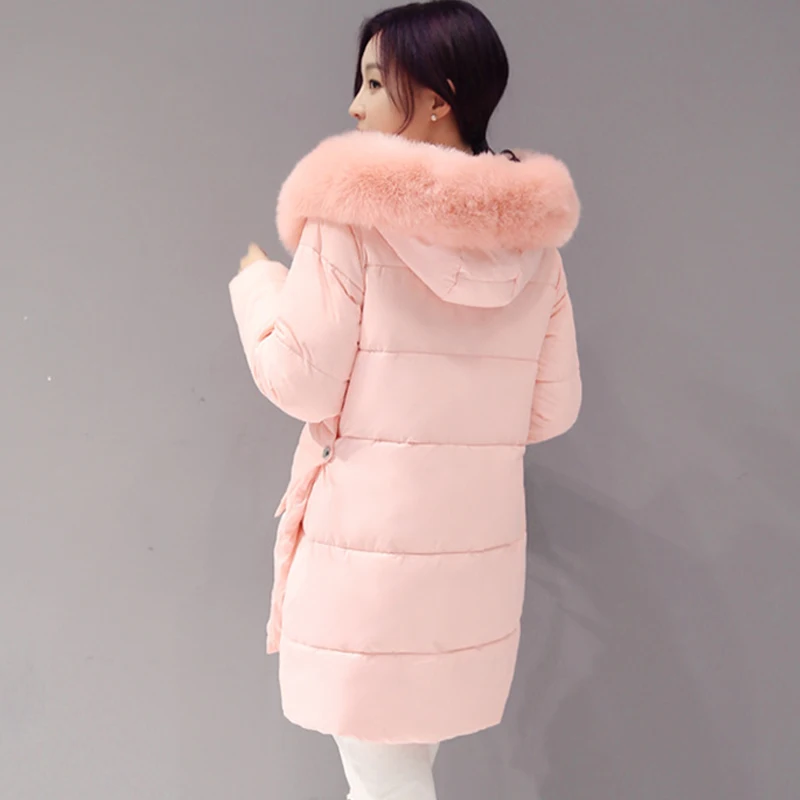 2018 модная зимняя куртка женские пуховики и пальто женская теплая парка с