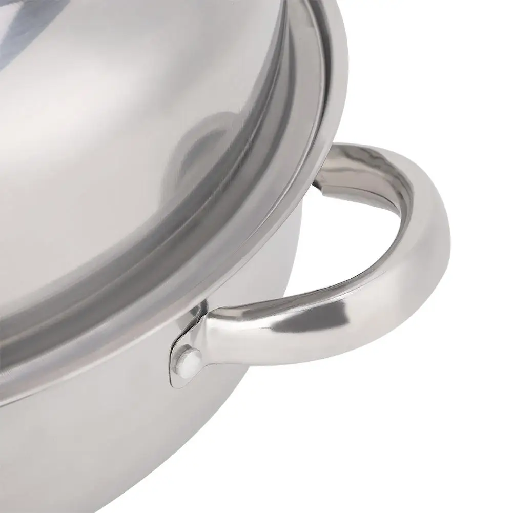 28 см однослойный Stockpot Hot Pot пароварка кухонная утварь домашняя из нержавеющей