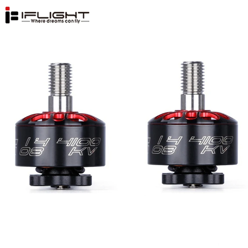 1/2 шт. iFlight XING 1408 3600KV 4100KV 2 4 S CW с зажимом медной проволоки бесщеточный двигатель для